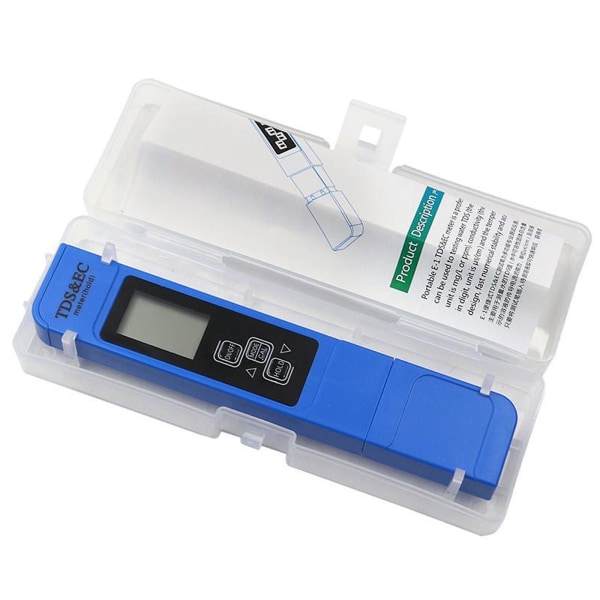 TDS Meter Digital Water Quality Tester (blå)