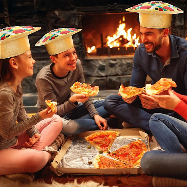 Hamburgerhatt, pizzahatt, Halloweenfest Dekoration, Halloweenhatt (pizza)