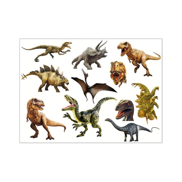 Dinosaurer-klistermærker Vægklistermærker Børneværelse Flerfarvet børnehave (stil 1)