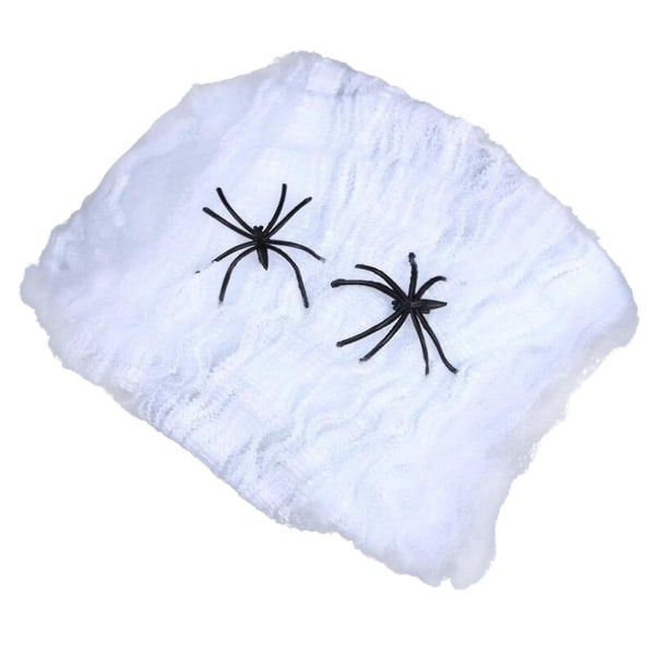 Halloween Spider Bomuld Spider Web Plast Lille Edderkop dekoration Legetøj