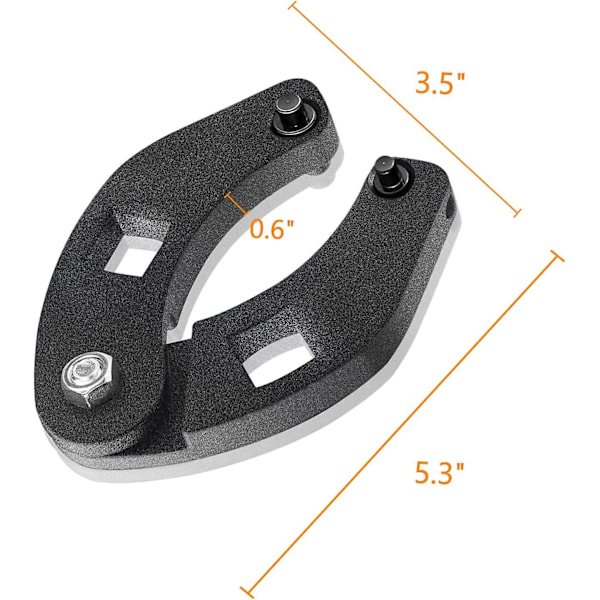7463 Justerbar låsmutterdragare med 1/4\" och 7/32\" diameter på stifthålen för 1\" till 3-3/4\" låsmuttrar för mindre låsmuttrar på konstruktion