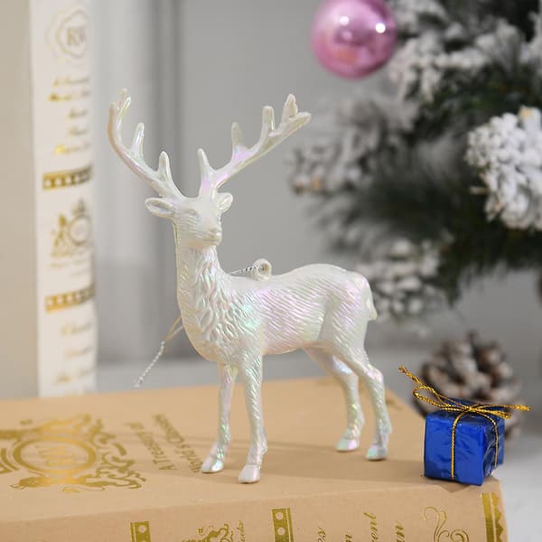 1 st julgranselg i silver med älgmotiv