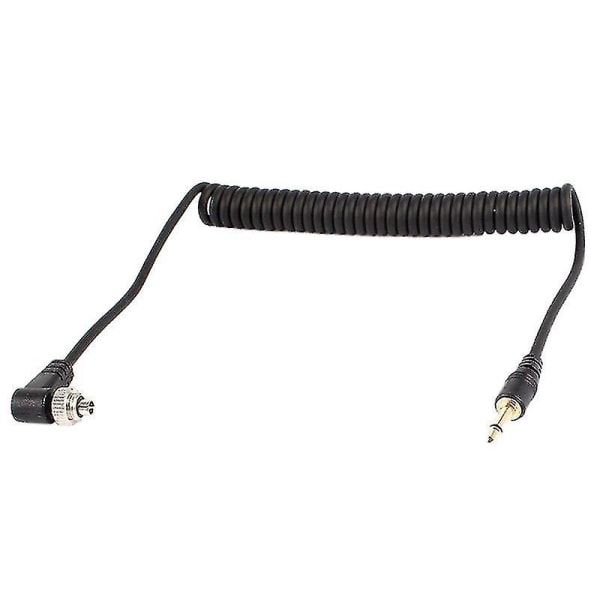 3,5 mm til hann PC Flash Sync-kabel skrue lås for Trigger Studio Light Hfmqv