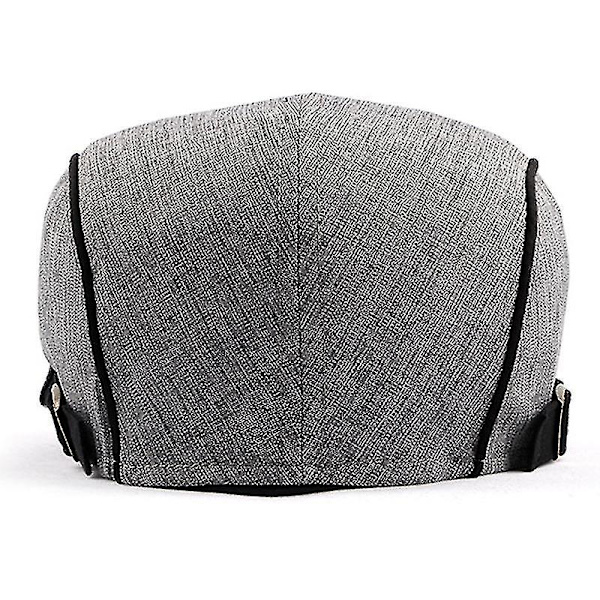 Herrar Duckbill Newsboy Gatsby Keps Cabbie Beret Platta Ivy Hattar (Ljusgrå)