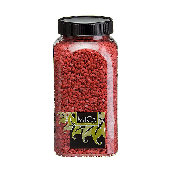 Grus Mica Dekorationer Röd 650 ml