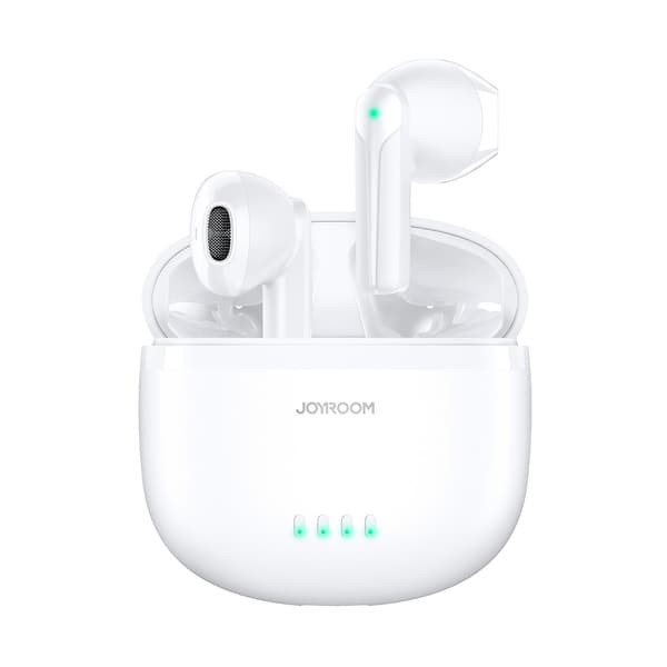 Joyroom Dual-mic Enc True Wireless Bluetooth-øretelefon (hvid)
