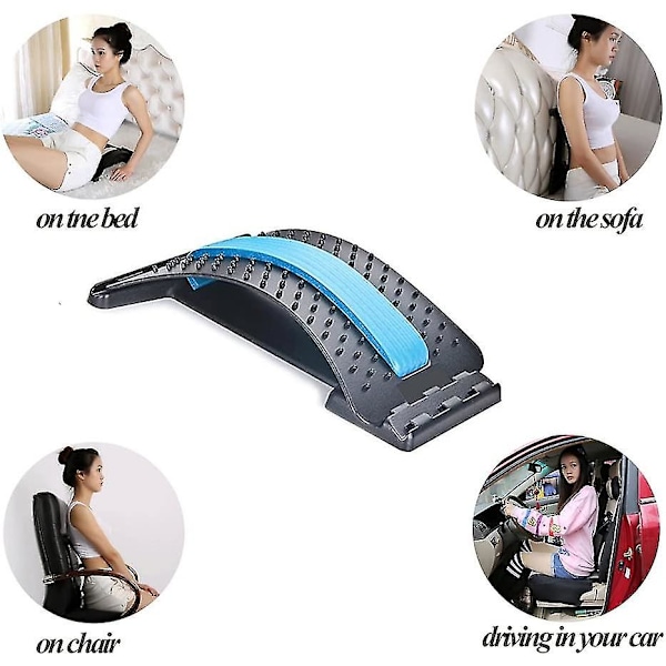 Ryggsträckningsmaskin, Anself Ryggmassager Magic Stretcher Fitness Stretch Utrustning Ländryggsstöd Avkopplingspartner, Ryggsträckare, Ländryggssträckning