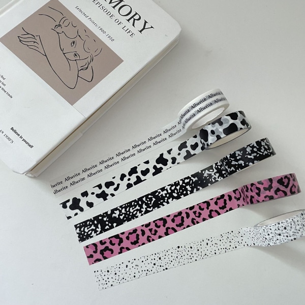 WABJTAM 5 stk. tegneseriefigur håndkonto tape klistermærke Diy Scrapbooking