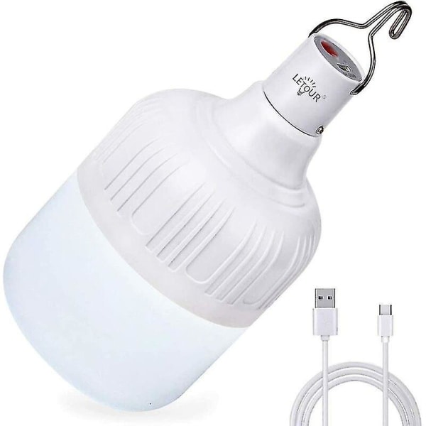 Campinglykta, campinglampa med USB uppladdningsbar 60w 5000 lumen 5 lägen Dimbar taklampa, bärbar lampa för camping uteplats Trädgårdsgrill