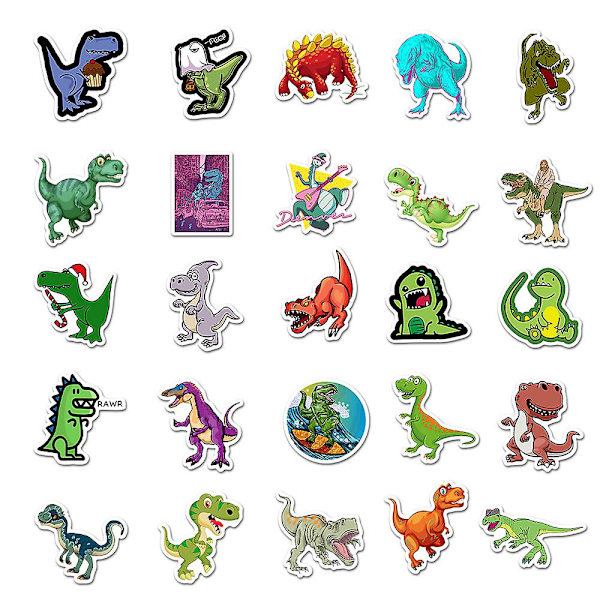 50x klistermærker og klistermærker - dinosaurer