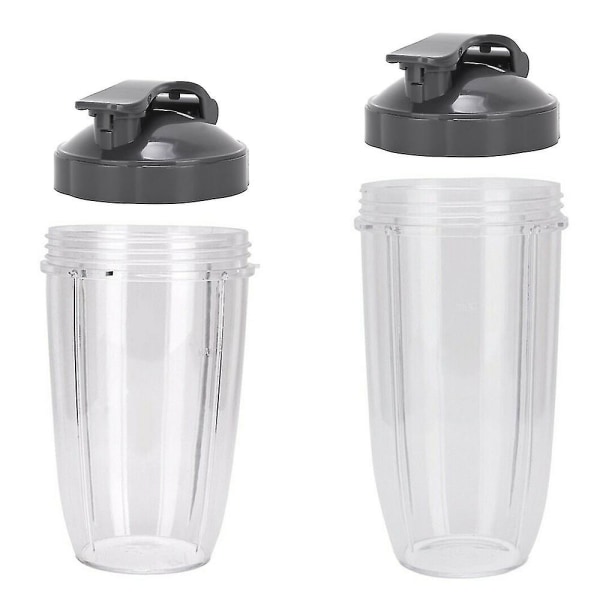 Erstatning for Nutribullet 900w Blender Juice Mug Cup Flip Top Låg（900W Flip Top Låg (grå)）