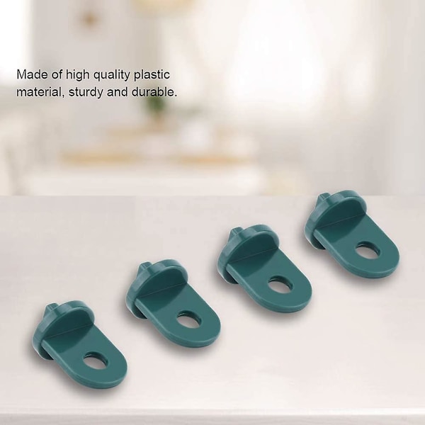 Set med 50 växthusväxthakar, växthushake, blomhake, plast, hängande klämmsats, växthusgadget hängande verktyg (grön)