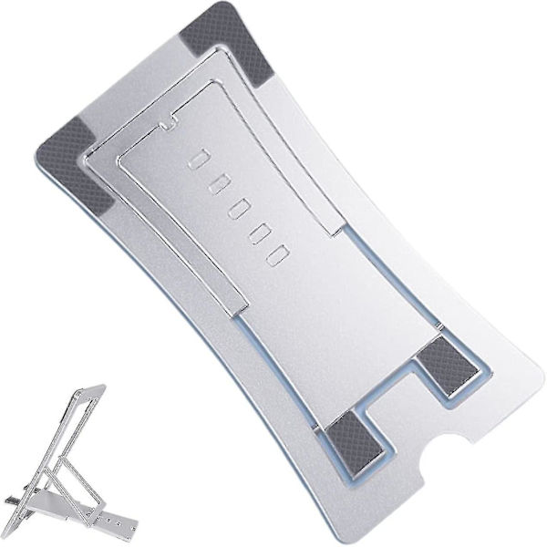 Justerbar vinkelhöjd telefonstativ - Justerbart telefonstativ - Fällbart telefonstativ, skrivbordsstativ (silver) (1 st)