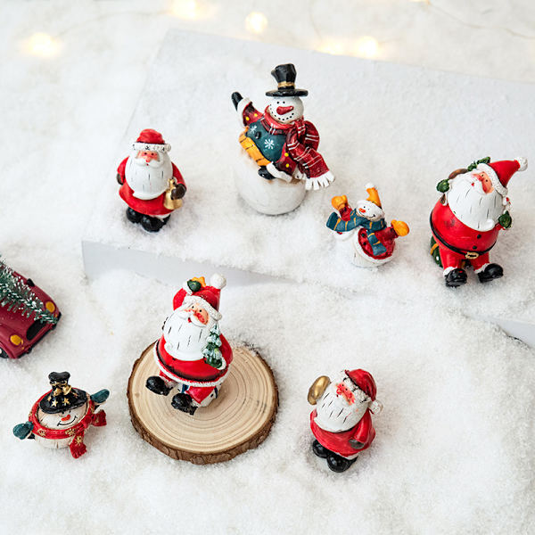 Julgran av harts gammal man snögubbe skrivbordsdekorationer jul fönster skrivbordsdisplay dekorationer skönhetsdisplay foto rekvisita