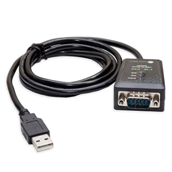 Iocrest Usb 2.0 till seriell -232 Db9 9-stiftsadapterkonverterkabel Chipset Längd 1m Usb till Rs232 Supp