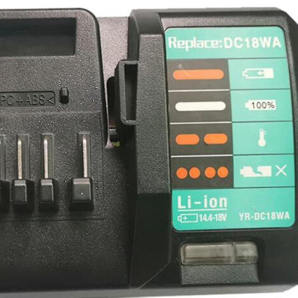14.4v-18v lader Dc18wa til Maktec Makita Dc18sg Dc1851 Bl1813g Bl1415g Bl1815g Bl1413g Uh522d Um1 -t