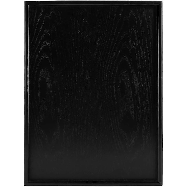 Te-bricka, rektangulär form, massivt trä te kaffe snacks mat, serveringsbricka, tallrik restaurangbrickor (35 * 24 cm) (40 * 30 cm)