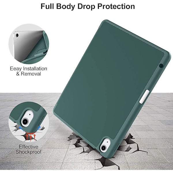 Fodral Kompatibelt Med Ipad Air 4:e Generation 2020 10.9 Tum [Pennhållare/2:a Pennladdning] [Automatisk Sömn/Vakna], Trivikt Stativ Smart Fodral