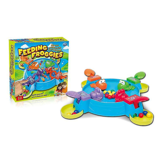 Frog Game Mata Äta bönor Pedagogisk leksak (lek för 4 personer)