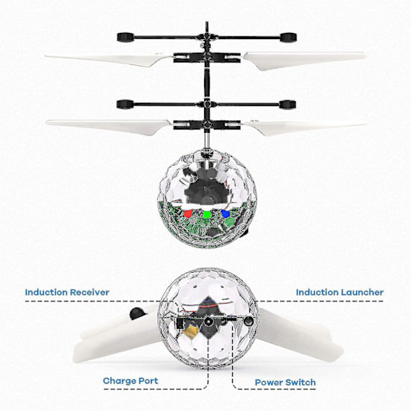Flygende leketøysball Infrarød induksjon Rc flygende leketøy