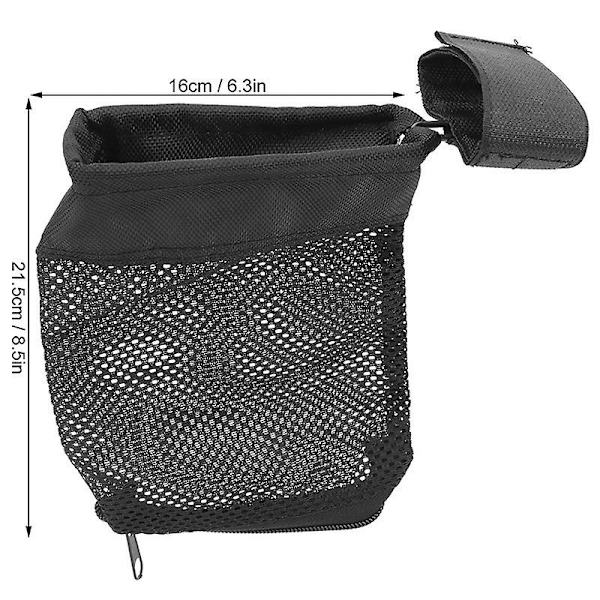 Messingfanger Tactical Deluxe Mesh Messingfanger med glidelås i bunnen for rask utlasting SVART