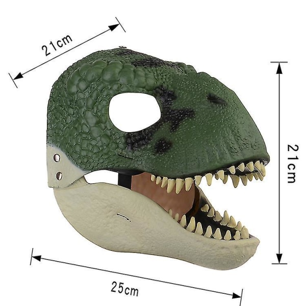 Dinosaurusmaski päähineet, dinosauruslelut (vihreät)