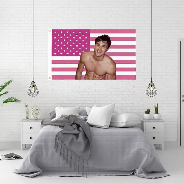 Jacob Elordi Flag 3x5 Ft Jacob Elordi Amerikanske Flag Til Værelse College Dorm Soveværelse Vægtæppedekoration