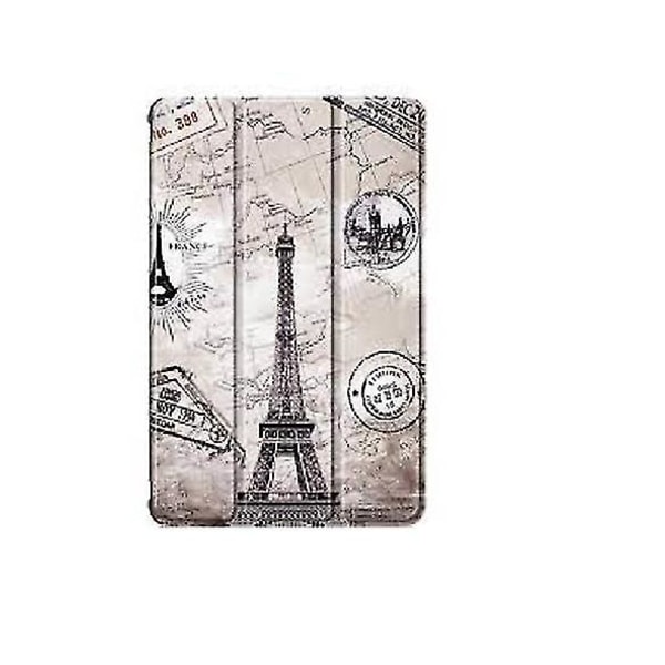 Eiffel Tower Print Läder Case För Samsung Tab A7 T500/t505