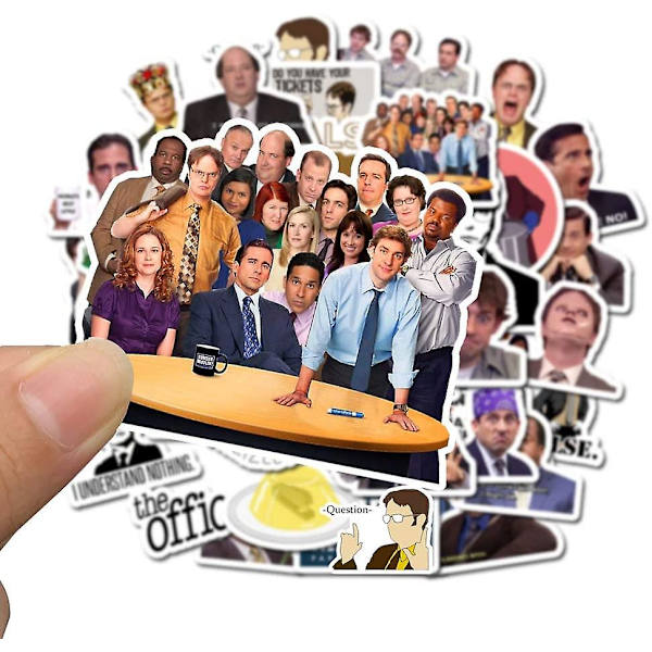 WABJTAM The Office klistermærker 50-pak - The Office klistermærker til bærbare computere, The Office bærbare klistermærker, sjove klistermærker til bærbare computere, computere, H
