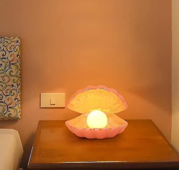 Shell Pearl Light Led Accent Lampe Bærbar Nattlys