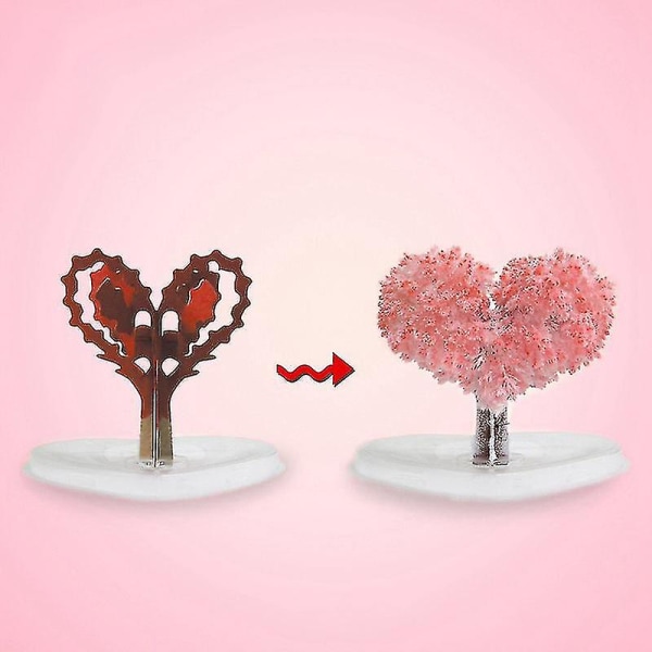 Magic Growing Tree Paper Sakura Crystal Trees Desktop Cherry Blossom Leker（Kjærlighet）