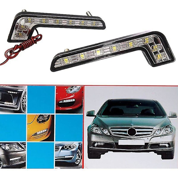 8 LED Drl Bilens Dagkørelys - Snngv