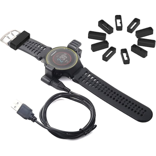 Silikone udskiftningsurrem kompatibel med Garmin Forerunner 35/235 (6-pak)