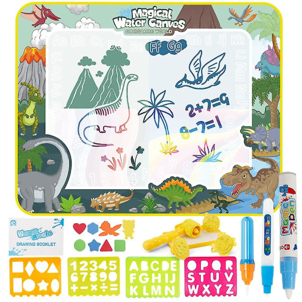 Uudelleenkäytettävät vesimaalausmattot Magic Doodle -piirustusalustan vesi Doodle-matot lapsille