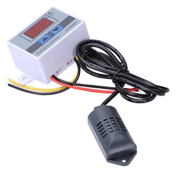 XH-W3005 AC 110-220V 10A Digital Luftfuktighetsregulator 0-99%RH Luftfuktighetsregulator med fuktighetssensor