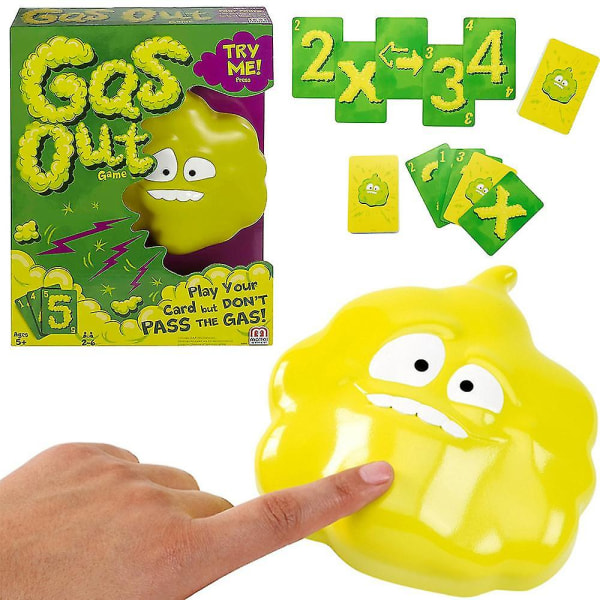 Fart Toy Gas Out Kortspel Action Reflex Familjefest Interaktivt roligt leksaksspel