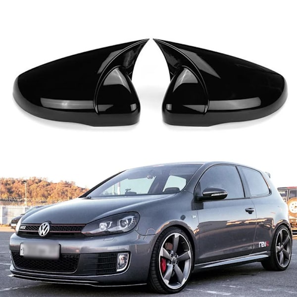 Passar till 2009-2013 Volkswagen Golf 6 MK6 GTI GTD Horn backspegelkåpa backningsbackspegelhölje