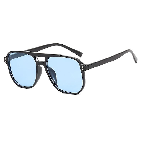 Trendiga dubbla balkar fyrkantiga bågar solglasögon mode retro solglasögon solskydd UV-skydd vuxen vuxenunisex bländskydd glasögon（OR）