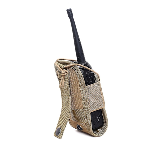 Khaki Taktisk Intercom Väska Molle Sport Fritids Midjeväska 600d Oxford Utomhus Camping Tillbehör Väska