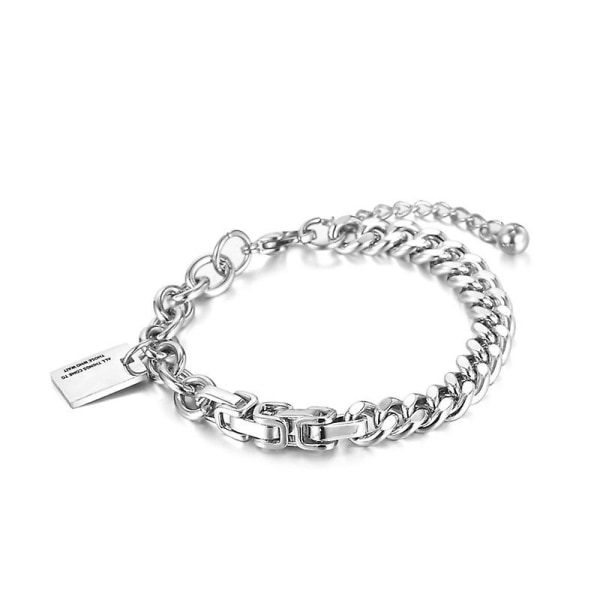 Cool Stainless Chunky Thick Large Link Chain Bracelet 19CM+3cm