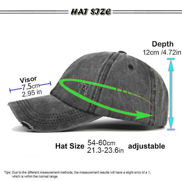 Hål gjord gammal flätad hatt hästsvans hatt tvättad gammal hatt basebollkeps tie-dye hatt kvinnlig hatt