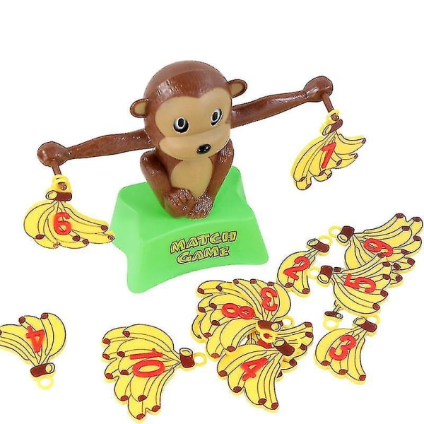 Libra Monkey Banana Digital balansskala Positiv och negativ balans Barns pedagogiska tidig utbildning Lärleksak