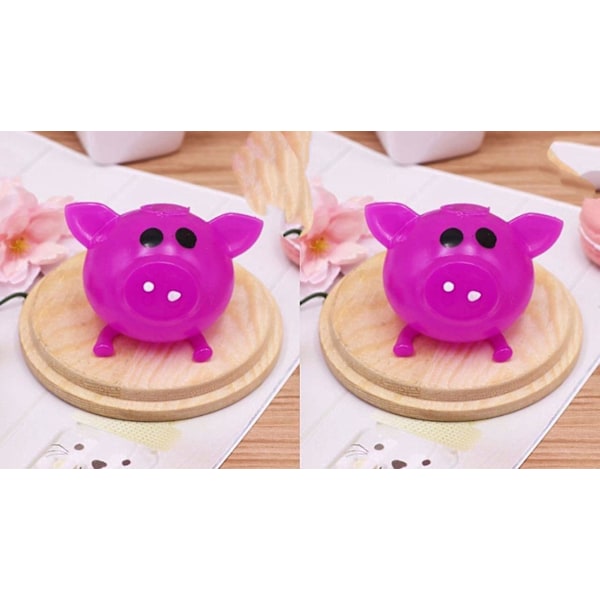 2 st Splat Pigs Stressboll Gris Stressavlastande Gris Vattenboll Ventilerande Klibbig Gris Mjuk Gris Huvud Leksaker Rolig Fidget Sensorisk Leksak För Barn Vuxna