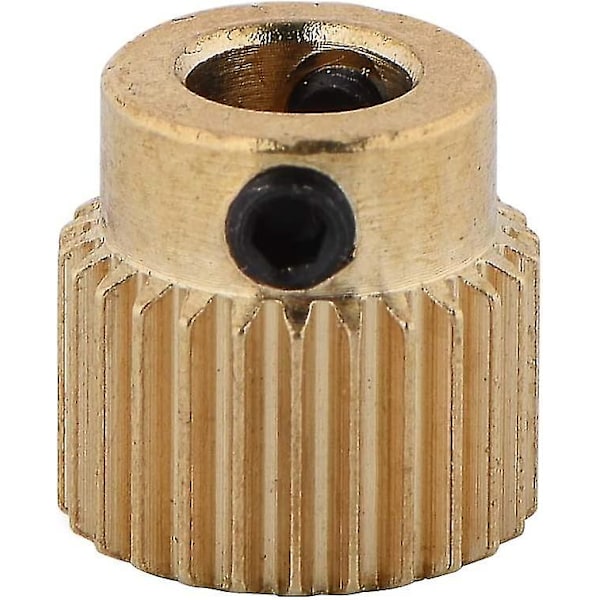 10 st delar mässing extruderhjul 26 tänder mässinghjul för Cr-10.cr-10s,ender 3 extruder,ender 3 Pro,mk7 Mk8(26 tänder)