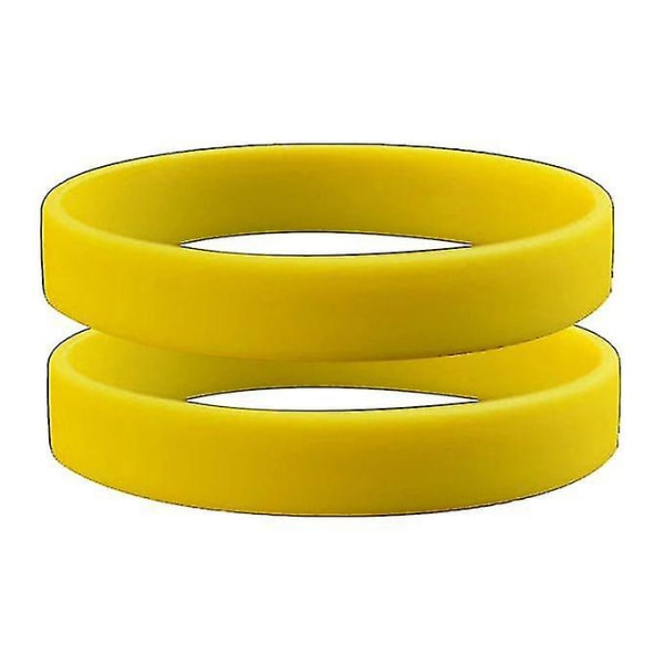2st Mode Silikon Armband Armband Enfärgad Sport Design Armband-gula