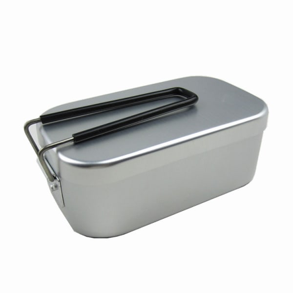 Tjock aluminium Lunchbox Vikbar utomhusresebärbar