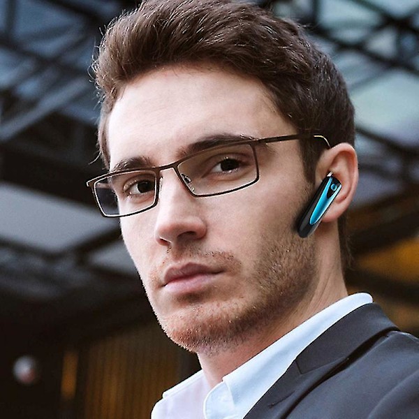 Bluetooth-hörlurar V5.0 Bluetooth-headset, Bluetooth-hörlurar med brusreducering, handsfree-hörlurar kompatibla med iPhone, Android A