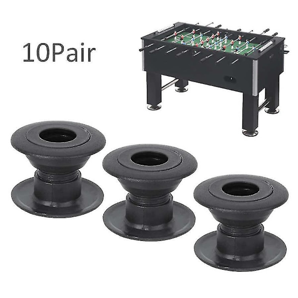 10 par 16mm udskiftning til bordfodboldbøsning fodboldbord fodboldleje dele bøsning bordtilbehør fodbold sjove spil