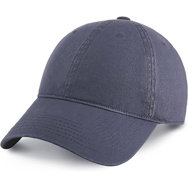 Unisex Bomullskeps för Män och Kvinnor Justerbar Lättvikts Polo Stil Böjd Brätte Blåbär