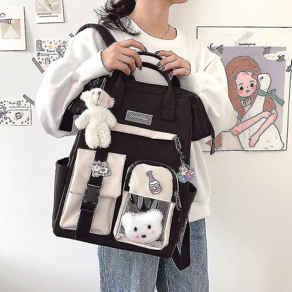 Preppy Violetti Reppu Naiset Vedenpitävä Candy Värit Reput Hieno Lukio Laukut Teini-Ikäiselle Tytölle Söpö Matka Reppu